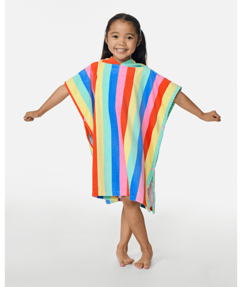 Rip Curl Mixed Snap Hooded Towel-Girl in MULTICO