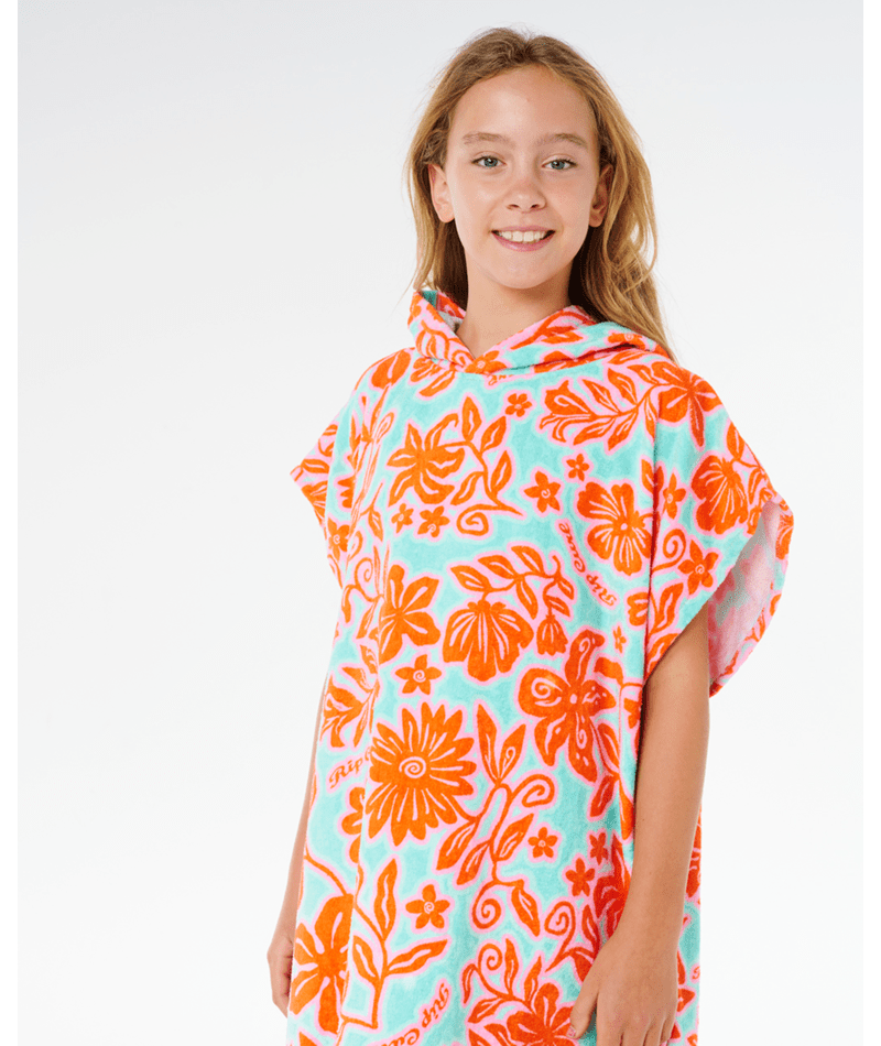 Rip Curl Mixed Cotton Hooded Towel-Girl in TEAL