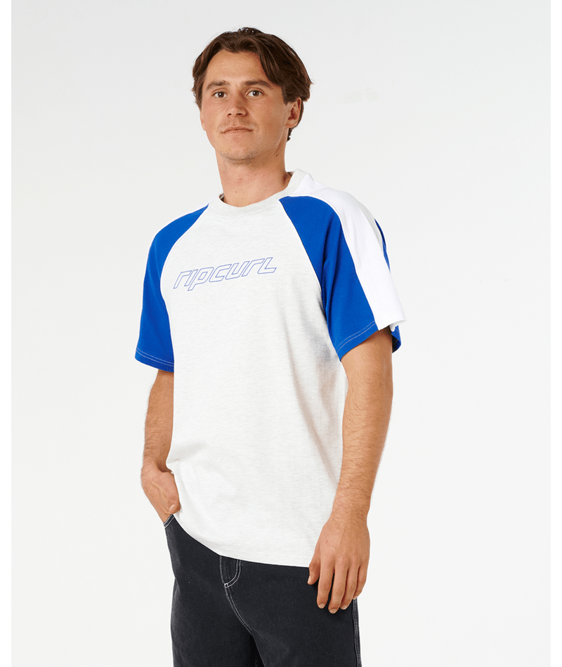 Rip Curl Panel Beater Tee in ELECTRIC COBALT