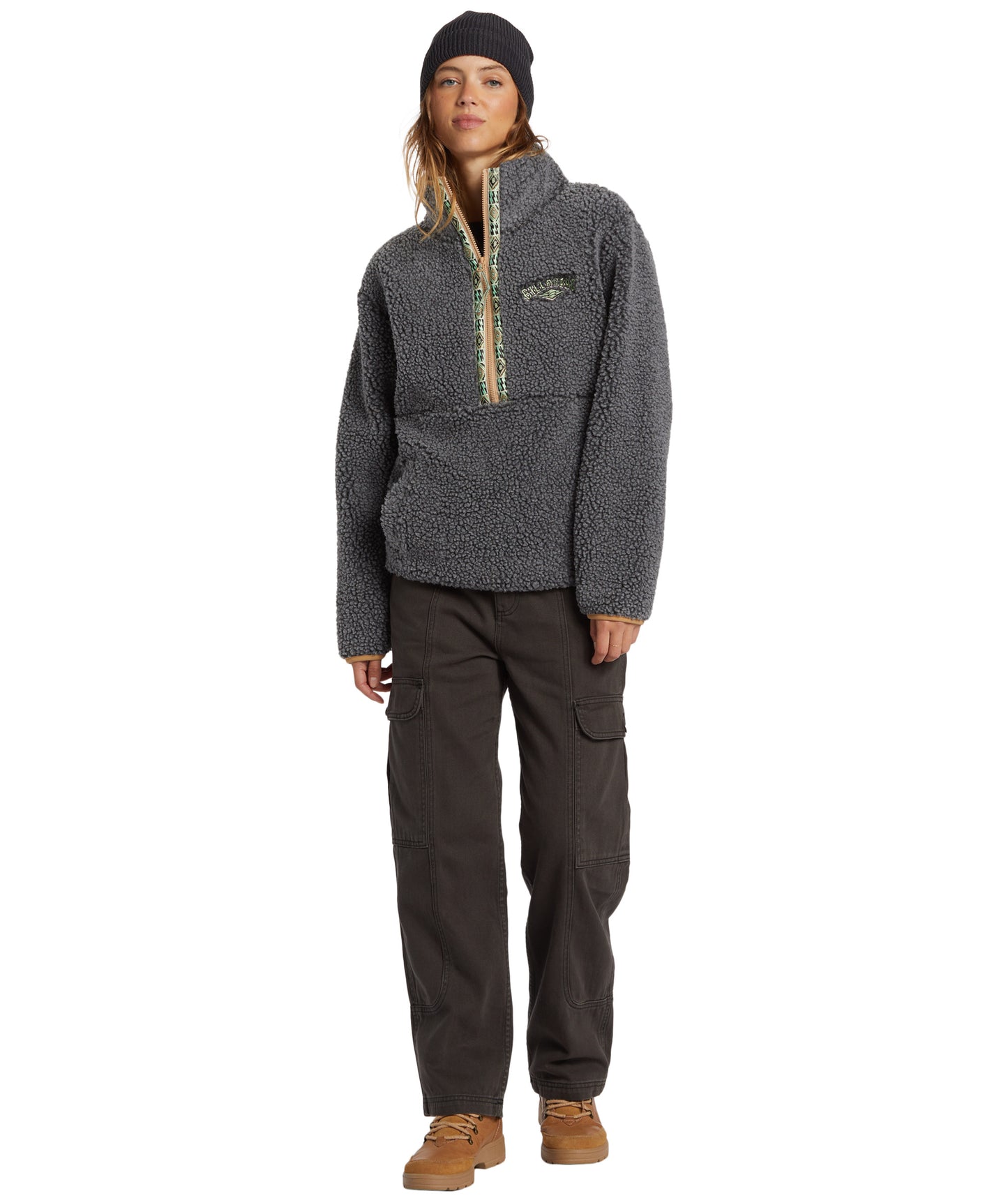 Billabong Horizon Mock Neck in CHARCOAL