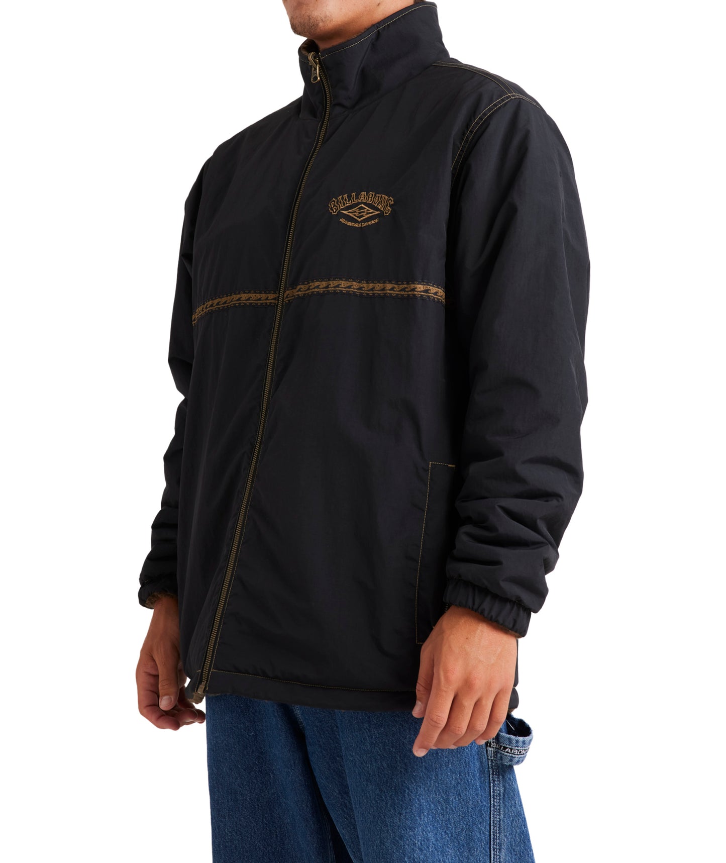 Billabong Gnaraloo Reversible Jacket in STEALTH