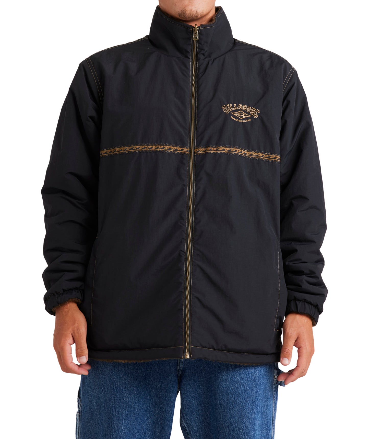 Billabong Gnaraloo Reversible Jacket in STEALTH