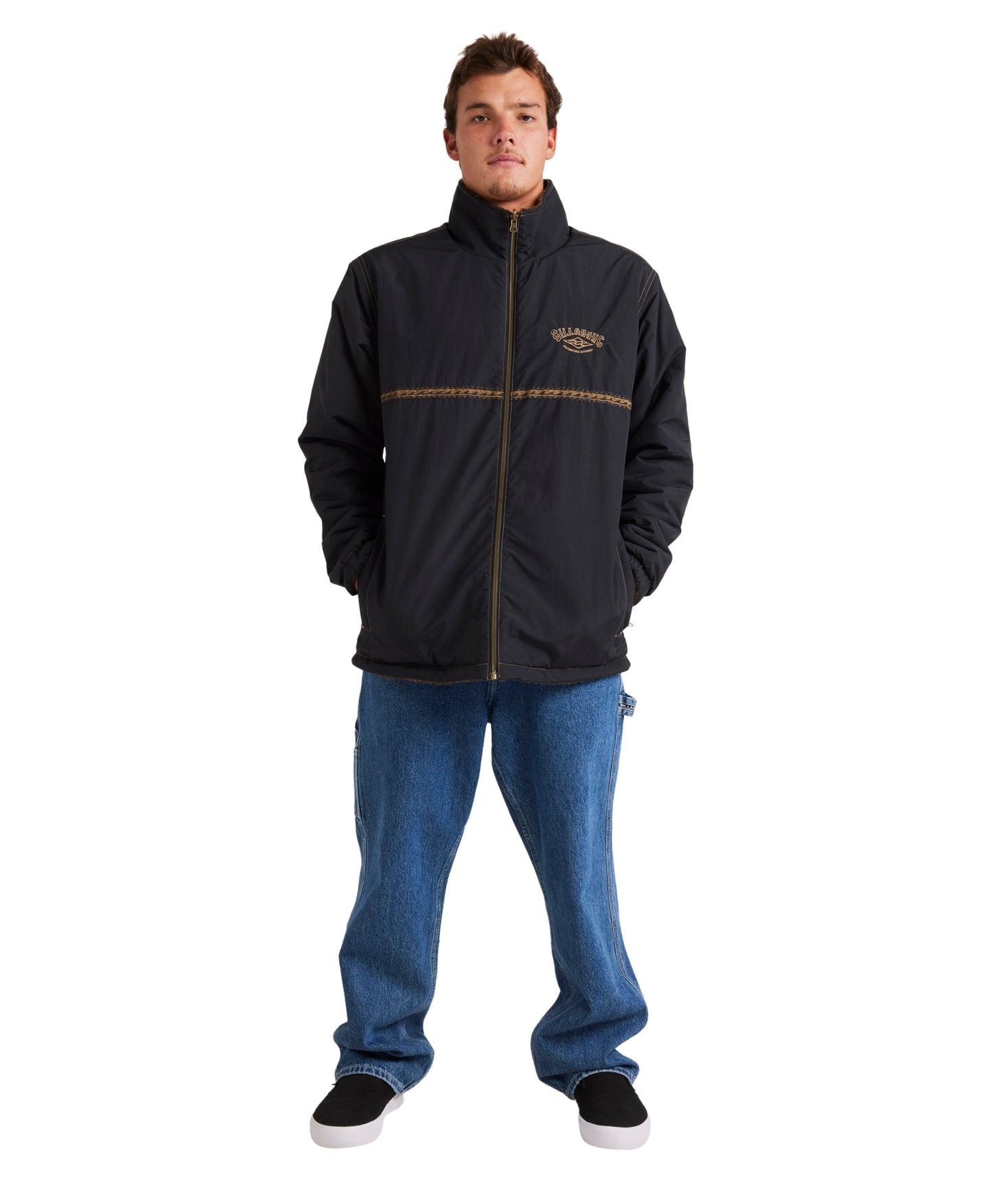 Billabong Gnaraloo Reversible Jacket in STEALTH