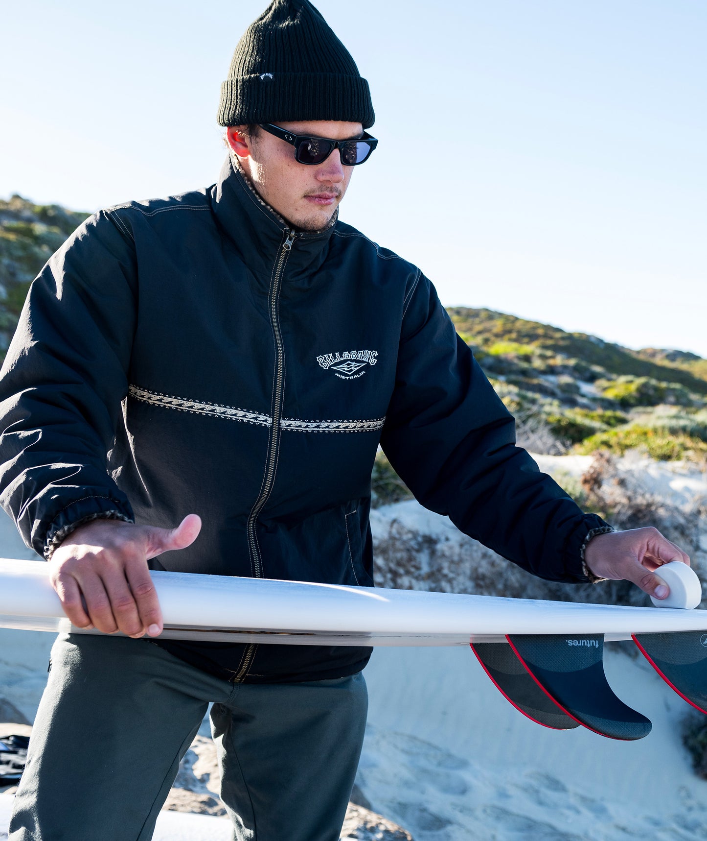 Billabong Gnaraloo Reversible Jacket in STEALTH