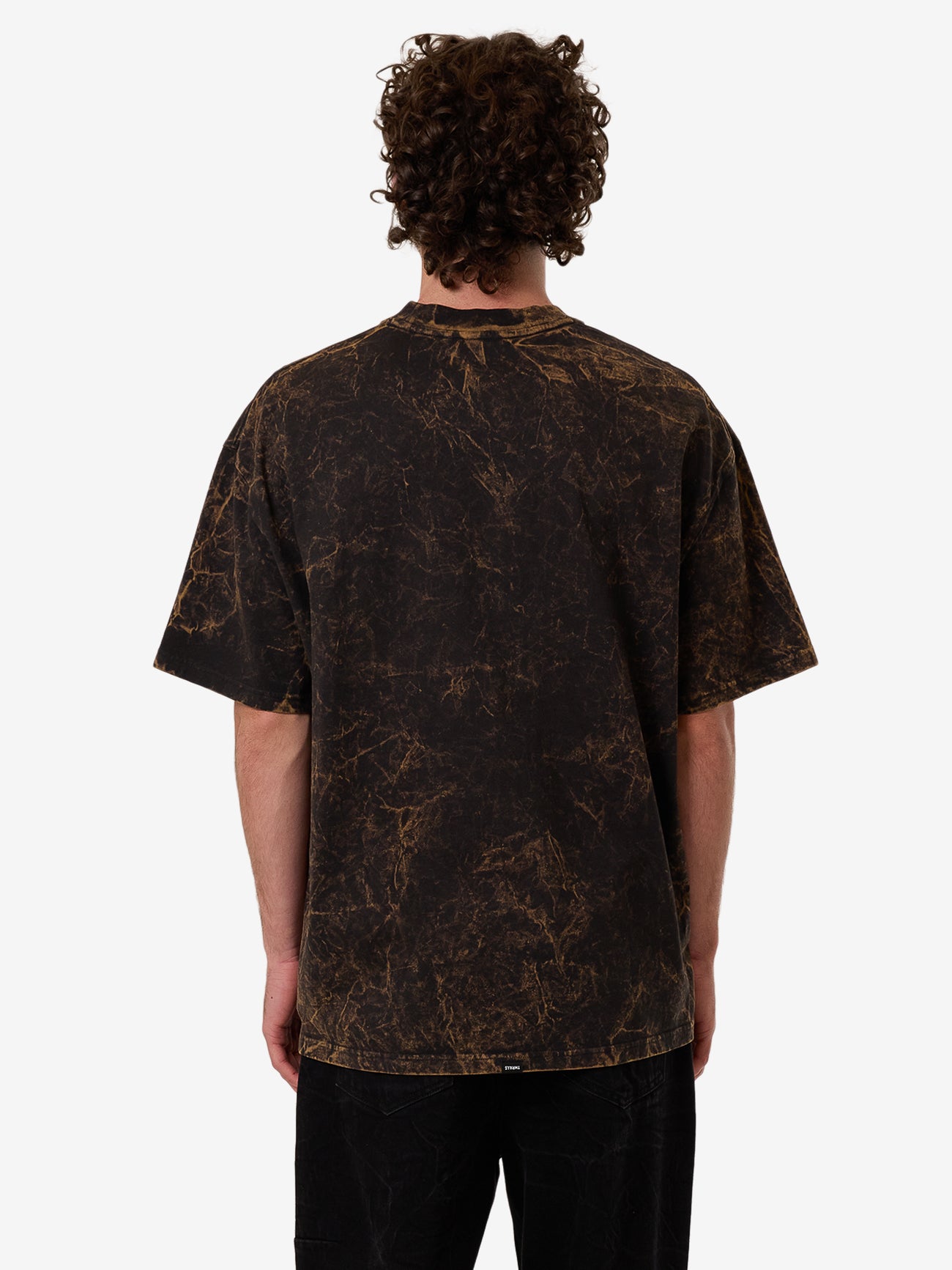 Thrills Vanished Embro Box Fit Oversize Tee - Black Falcon in Black Falcon