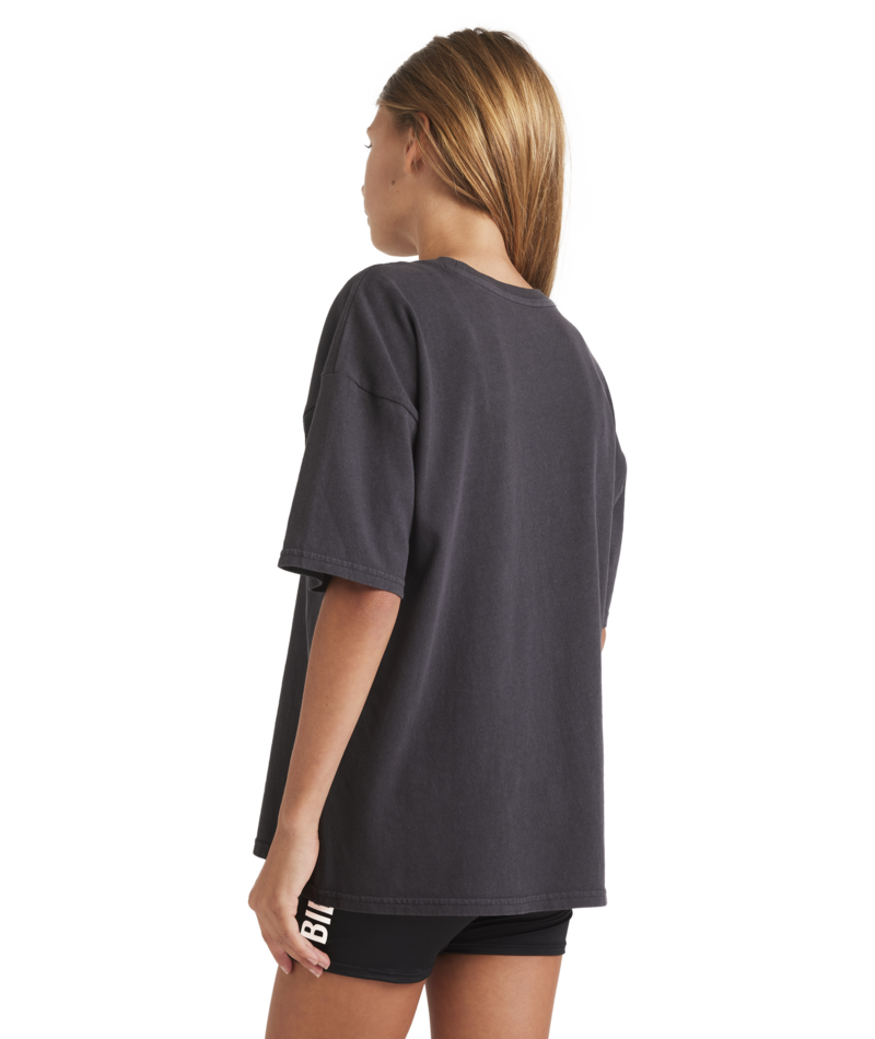 Billabong Wave Fade Jnr Tee in OFF BLACK