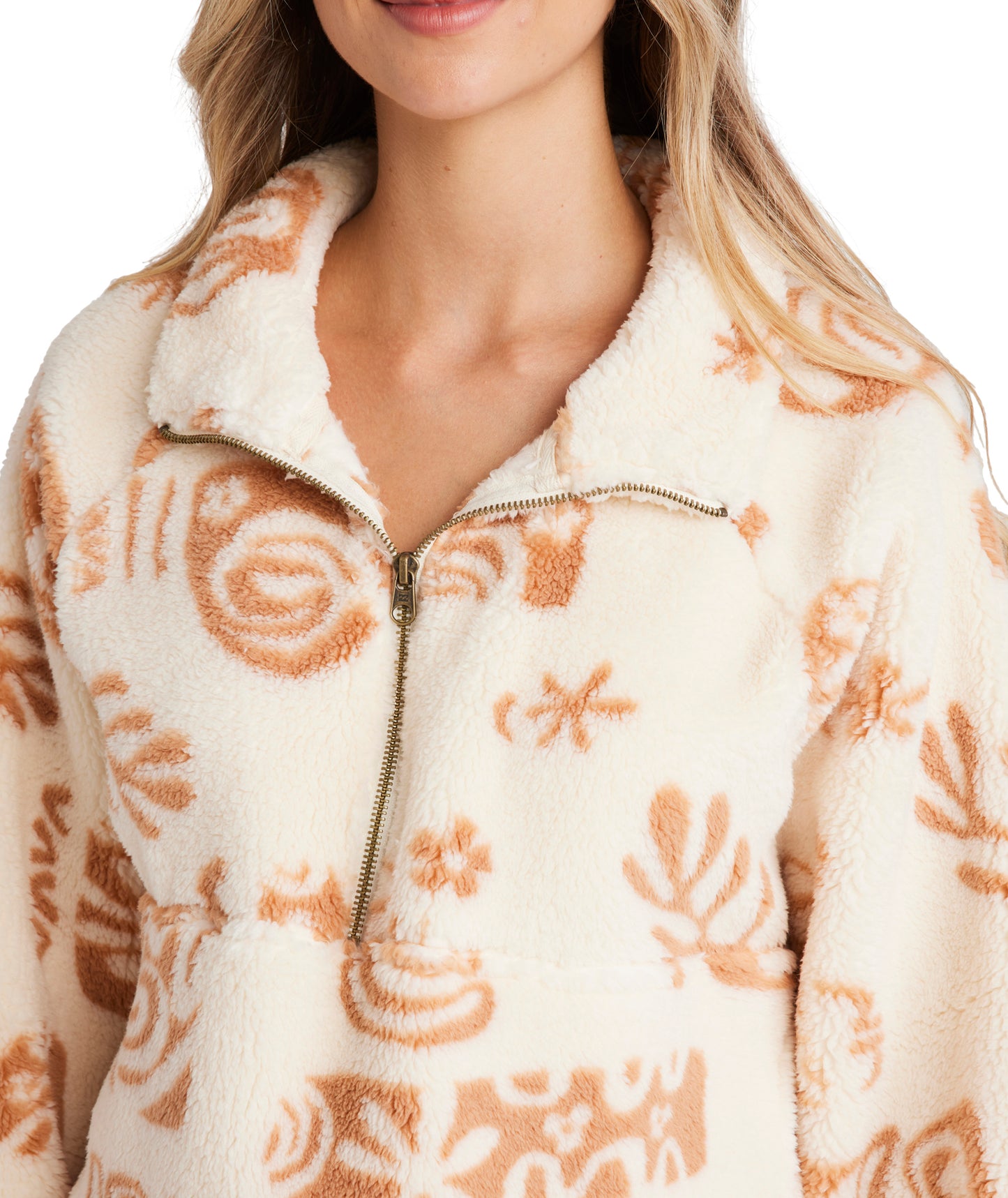 Billabong Feeling Playful Half Zip Crew in MULTI