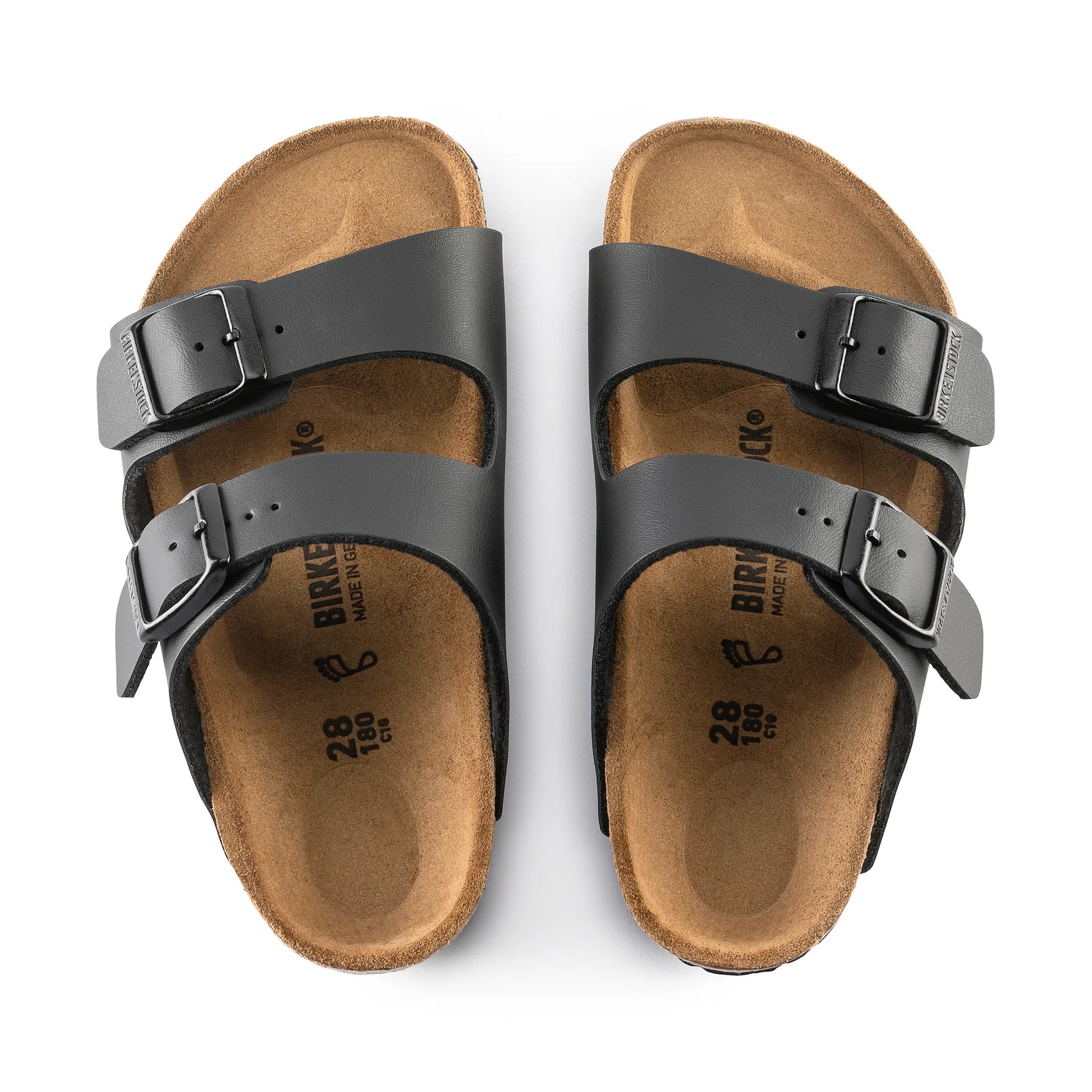 Birkenstock Arizona Kids Black Birko-Flor Narrow