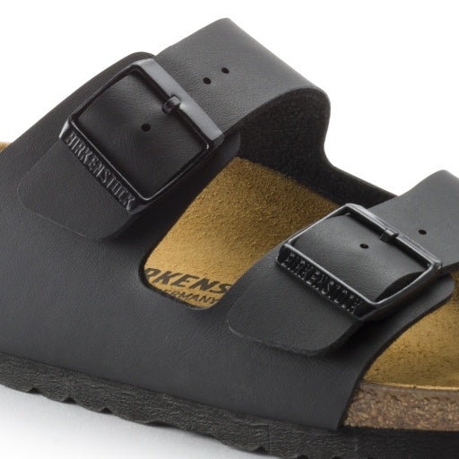Birkenstock Arizona Black Birko-Flor Regular in Black
