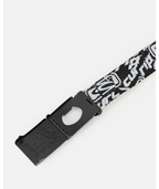 Rip Curl Archive Revo Webbing Belt in BLACK/WHITE