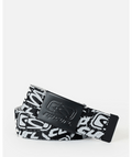 Rip Curl Archive Revo Webbing Belt in BLACK/WHITE