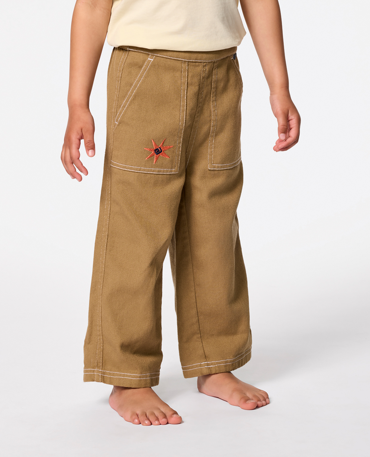 Rip Curl Wave Dayz Unisex Pant -Kid in KHAKI SAND