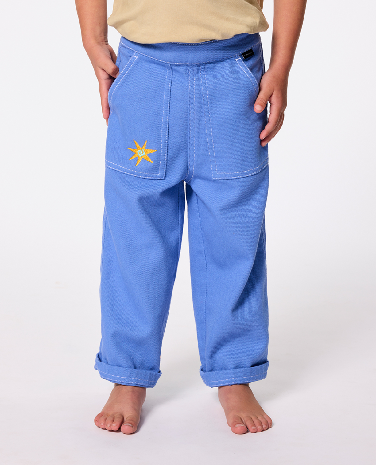 Rip Curl Wave Dayz Unisex Pant -Kid in MID BLUE