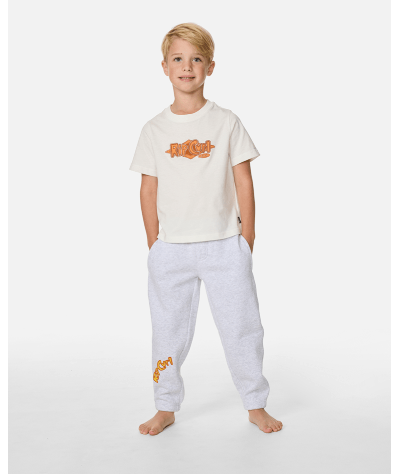Rip Curl Ride The Wave Trackpant-Boy in LIGHT GREY HEATHER