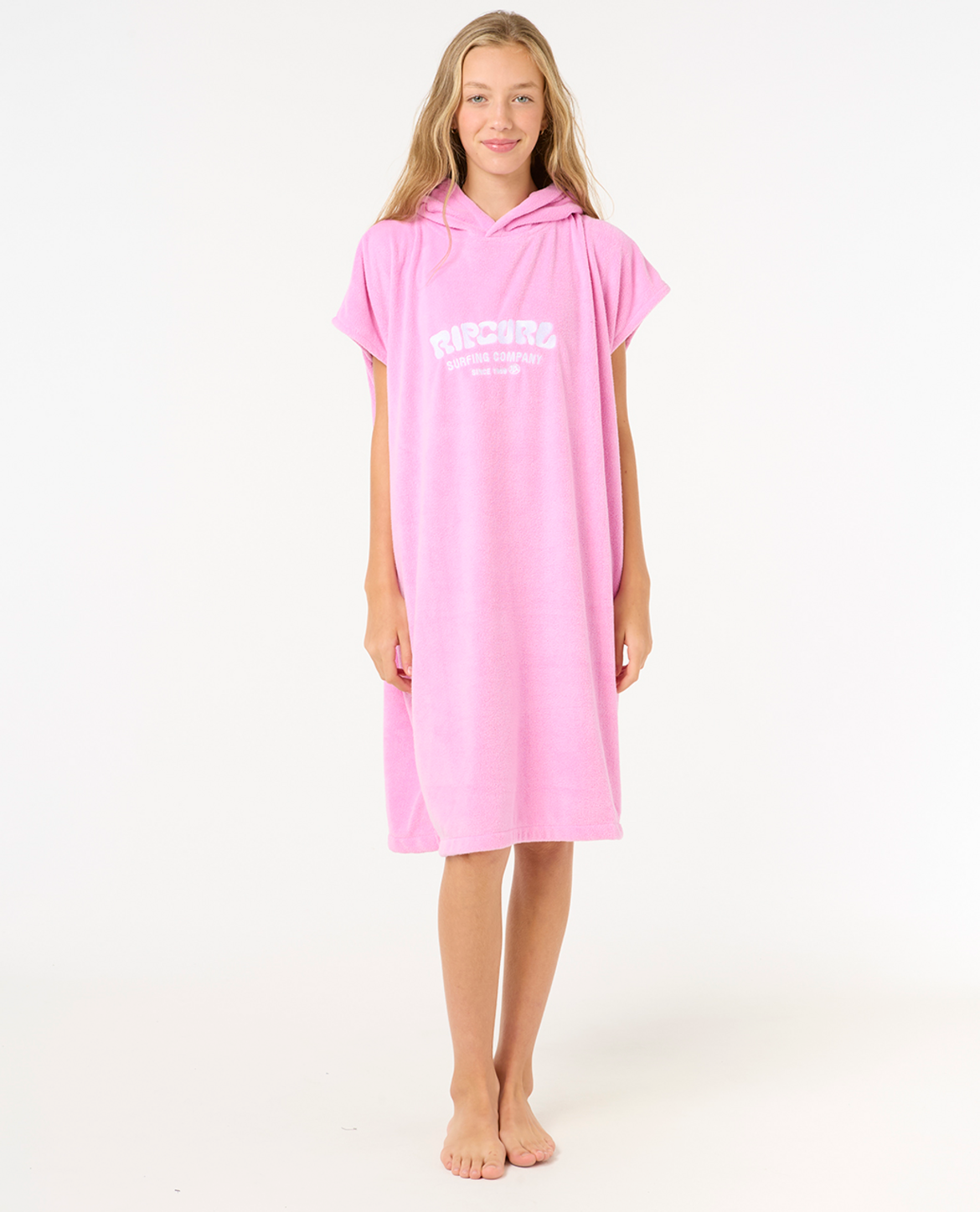 Rip Curl Classic Surf Hooded Towel-Girl in PINK