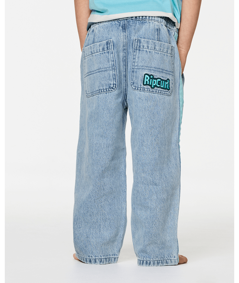 Rip Curl Paddle Out Denim Pant-Boy in VINTAGE BLUE