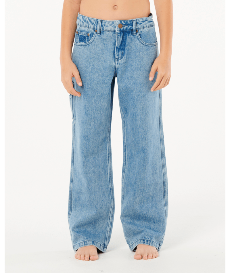 Rip Curl Hyped Denim Pant-Boy in WASHED BLUE