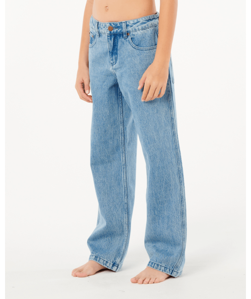 Rip Curl Hyped Denim Pant-Boy in WASHED BLUE