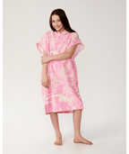 Rip Curl Mixed Hooded Towel-Girl in NATURAL/PINK