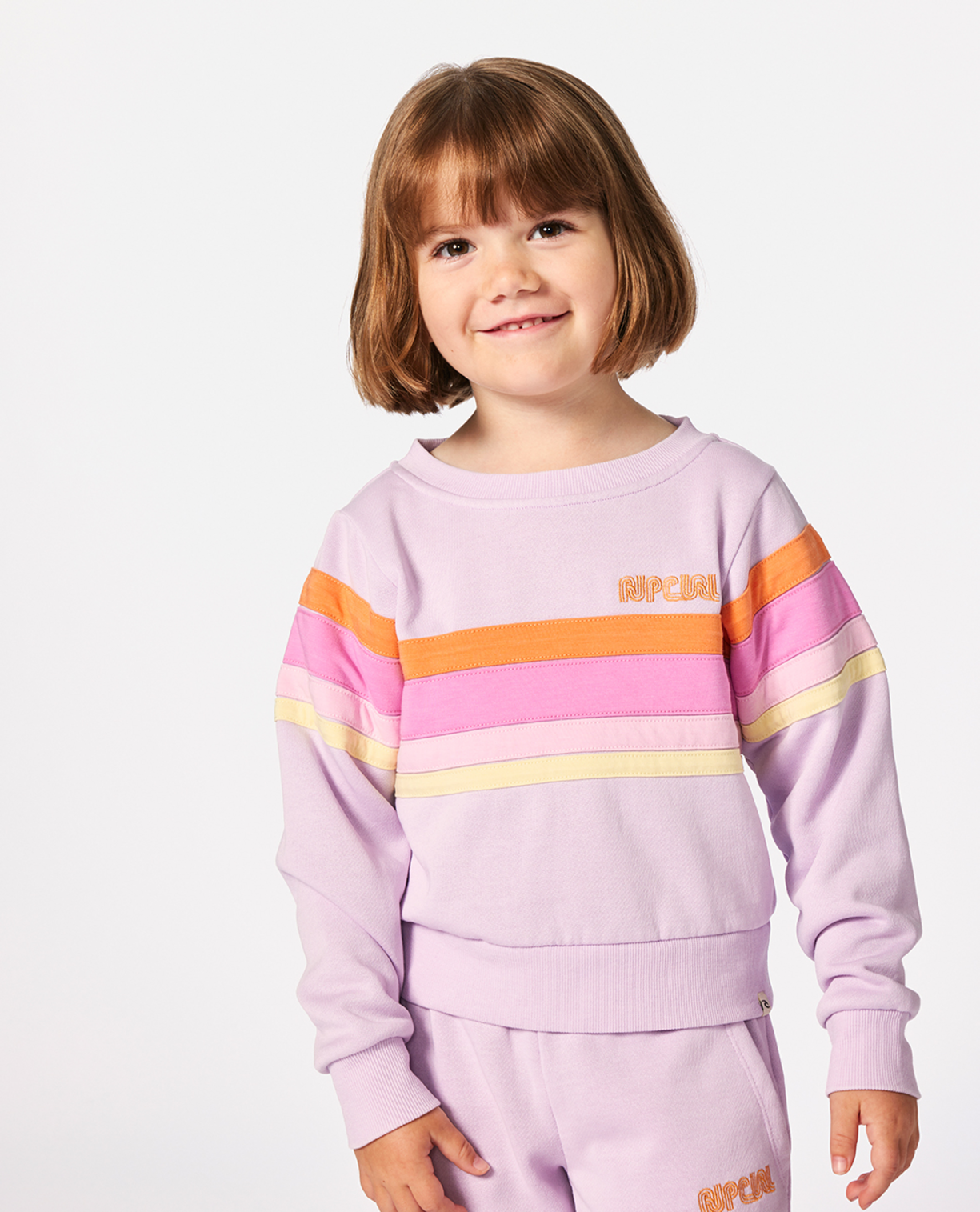 Rip Curl Surf Revival Crew -Girl in LIGHT PURPLE