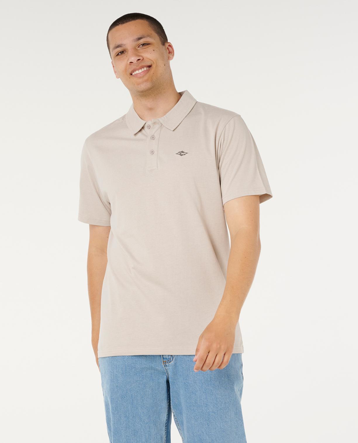 Rip Curl Easy As Polo in STONE