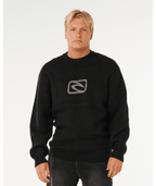 Rip Curl Inner Visions Knit Crew in BLACK