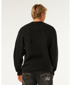 Rip Curl Inner Visions Knit Crew in BLACK