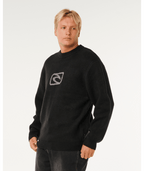 Rip Curl Inner Visions Knit Crew in BLACK