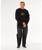 Rip Curl Inner Visions Knit Crew in BLACK