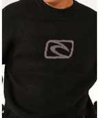 Rip Curl Inner Visions Knit Crew in BLACK