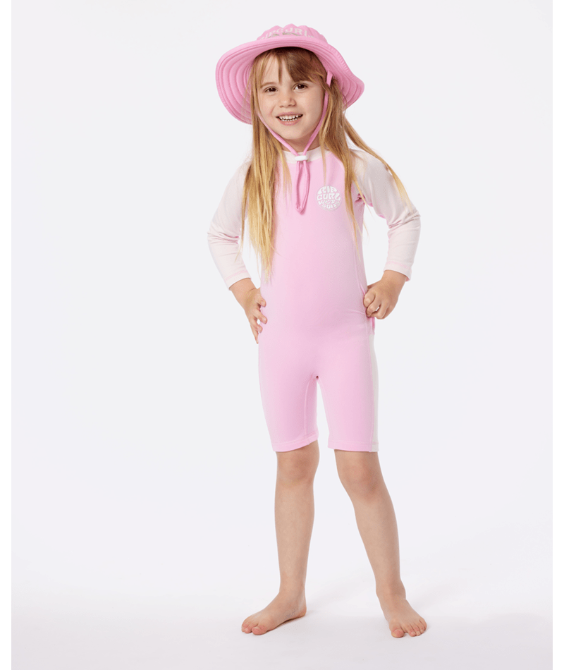 Rip Curl Icons Uv Brushed Surfsuit-Girl in BRIGHT PINK