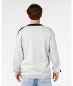 Rip Curl Panel Beater Knit Crew in GREY MARLE