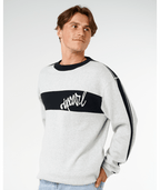 Rip Curl Panel Beater Knit Crew in GREY MARLE