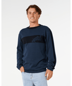 Rip Curl Panel Beater Knit Crew in DARK NAVY