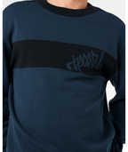 Rip Curl Panel Beater Knit Crew in DARK NAVY