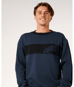 Rip Curl Panel Beater Knit Crew in DARK NAVY