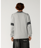 Rip Curl Archive Twu Stripe Crew Knit in GREY MARLE