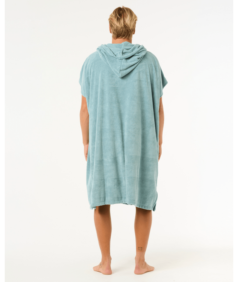 Rip Curl Brand Hooded Towel in BLUE LAGOON
