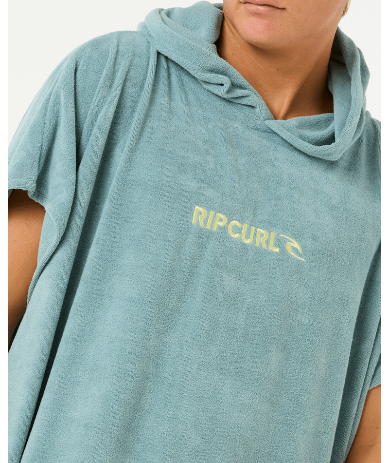 Rip Curl Brand Hooded Towel in BLUE LAGOON