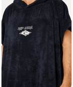 Rip Curl Classic Surf Hooded Towel in BLACK/OFF WHITE