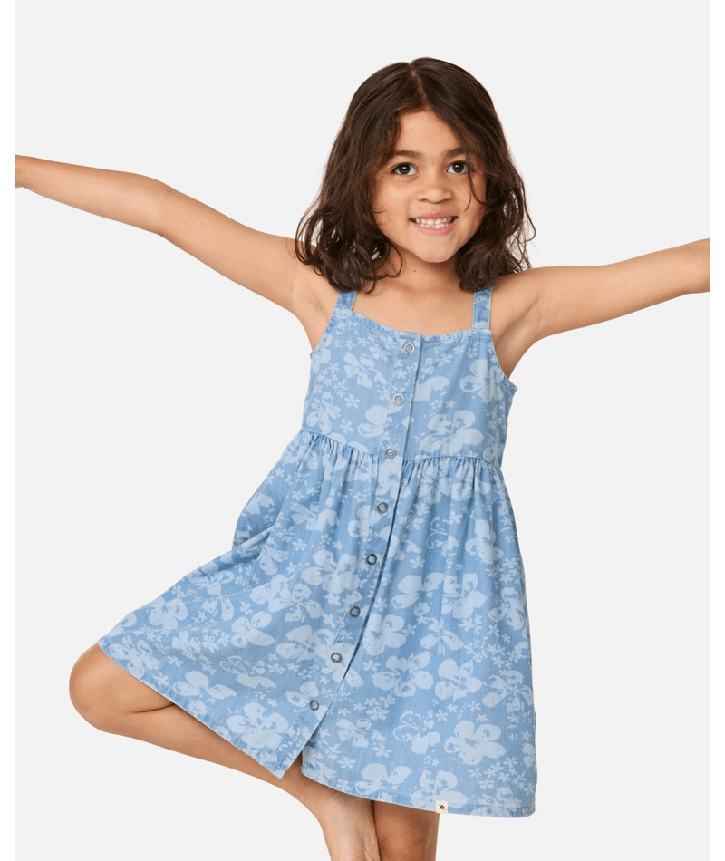 Rip Curl Magic Coast Dress - Girl in Light Blue