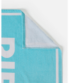 Rip Curl Brand Logo Towel in Light Aqua