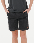 Rip Curl Surf Cord Volley-Boy in WASHED BLACK