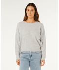 Rip Curl Emily Sweater in LIGHT GREY MARLE