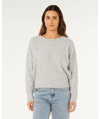 Rip Curl Emily Sweater in LIGHT GREY MARLE