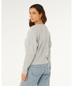 Rip Curl Emily Sweater in LIGHT GREY MARLE