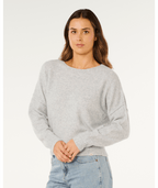 Rip Curl Emily Sweater in LIGHT GREY MARLE