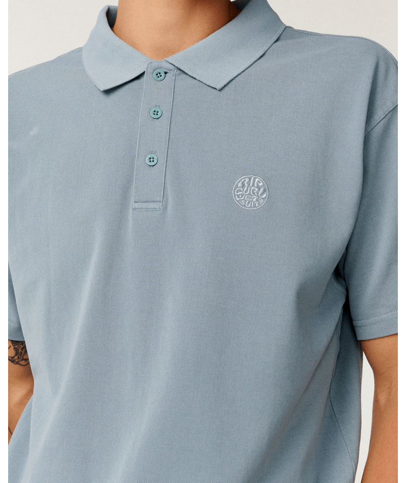 Rip Curl Premium Surf Wettie Polo in Citadel Blue