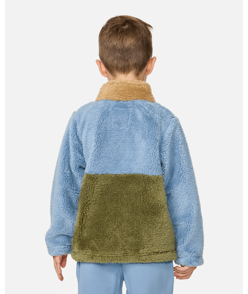 Rip Curl Block Party Polar-Boy in FADED DENIM