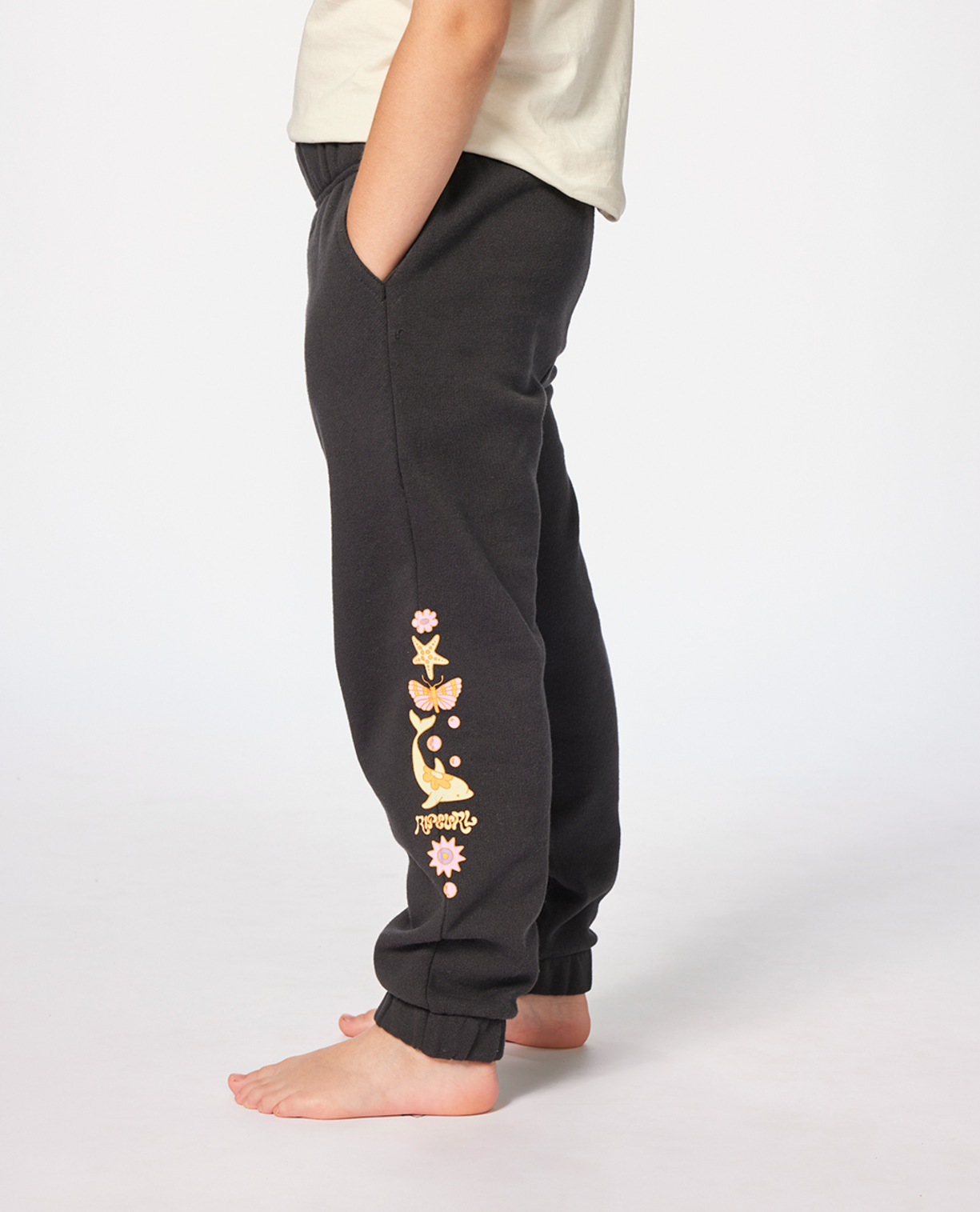 Rip Curl Rainbow Tide Track Pant - Girl in WASHED BLACK